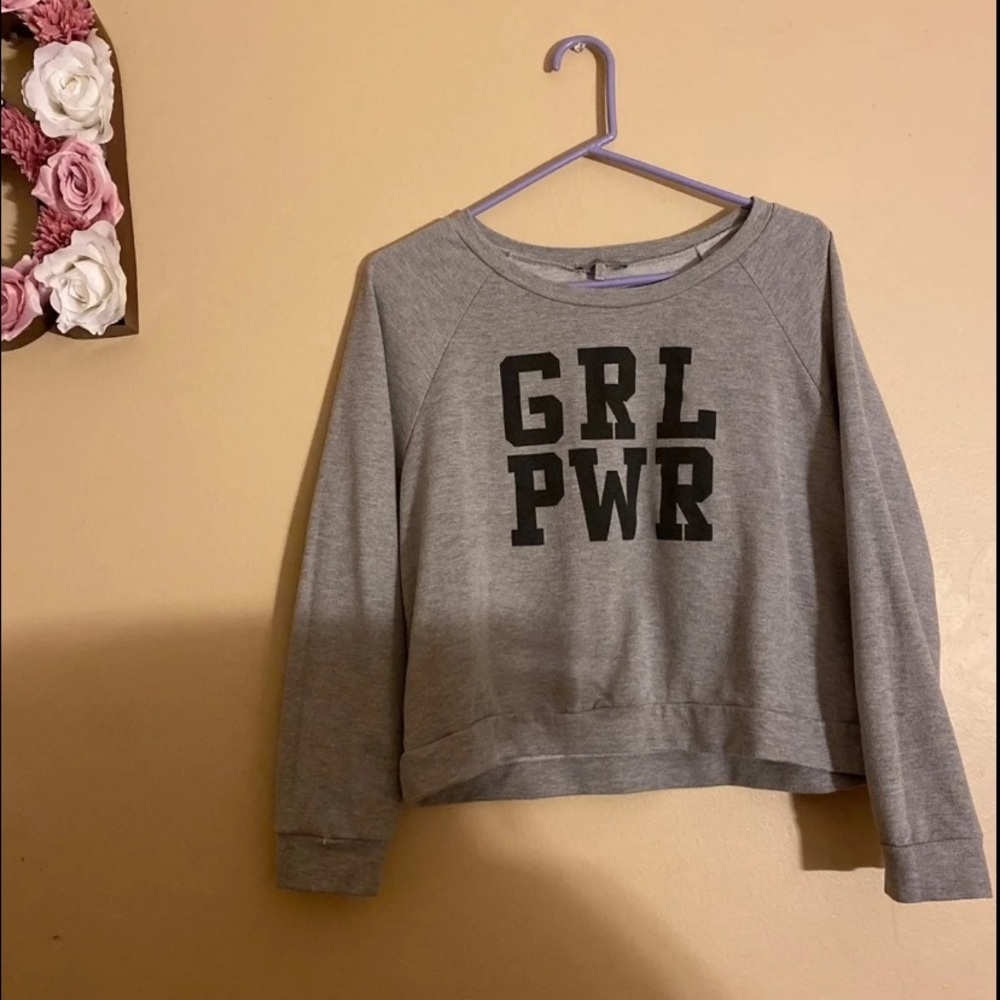 GRL PWR crop sweater - Picture 2 of 2